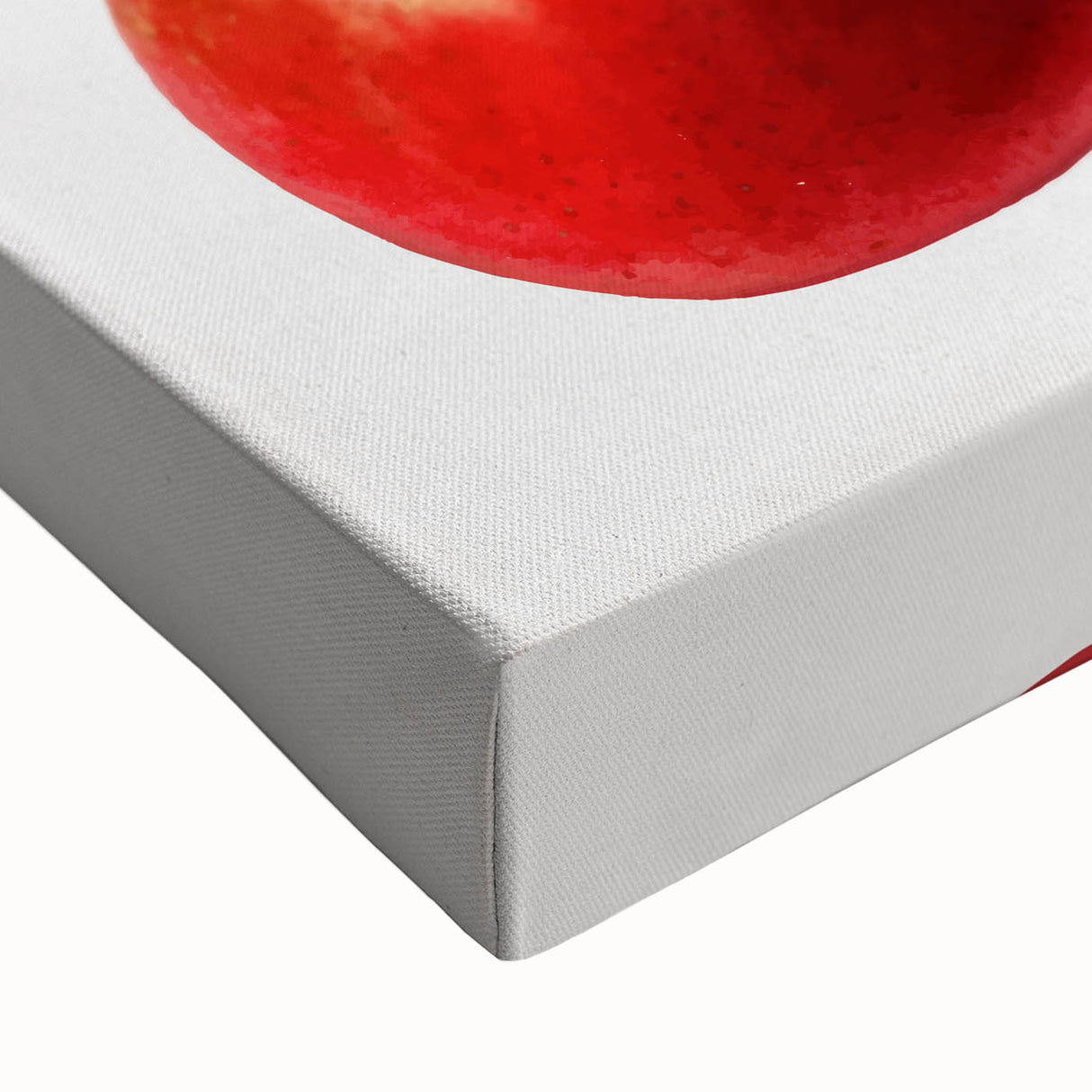 Black and white close-up of fruit on a large stretched canvas, ideal for bedroom wall decor.