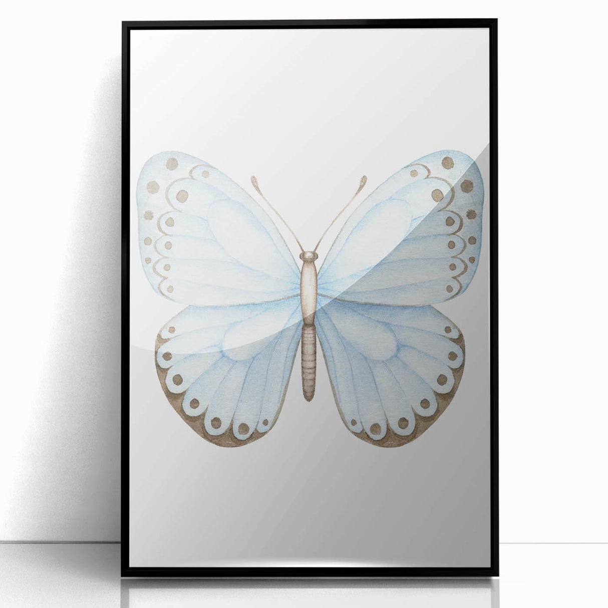 Watercolor Butterfly Print - Personalized Kids Art for Nursery