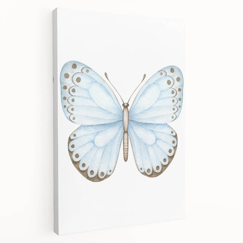 Watercolor Butterfly Print - Personalized Kids Art for Nursery