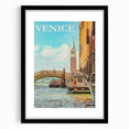 Retro Venice Travel Poster – Vintage Prints of Venice Canal