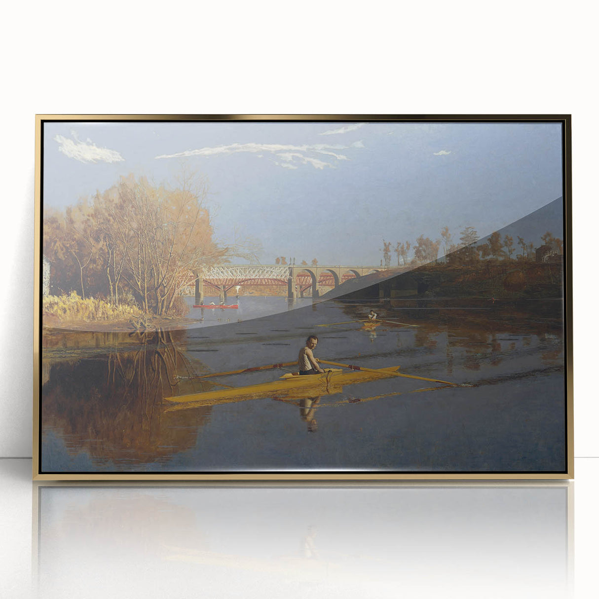 Champion Single Sculls Art Print - Thomas Eakins Rowing Canvas Decor