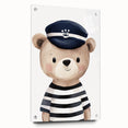 Boys Room Wall Art - Sailor Bear Kids Wall Art for Nursery
