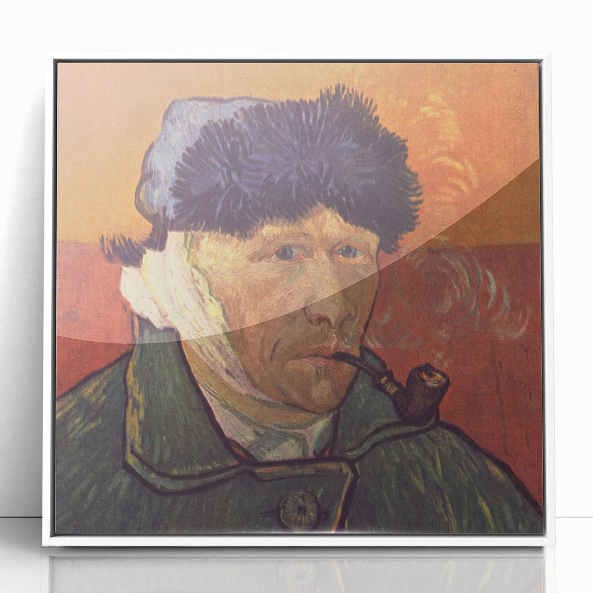 Acrylic print of a Van Gogh-inspired art deco poster in vibrant colors, ideal for modern art wall decor in a nursery.