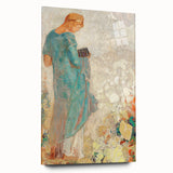 Modern Figurative Wall Art - Elegant Abstract Woman in Pastel Hues