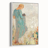 Modern Figurative Wall Art - Elegant Abstract Woman in Pastel Hues