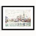 Modern Wall Art: River Scene Rouen by Paul Signac for Unique Decor