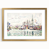 Modern Wall Art: River Scene Rouen by Paul Signac for Unique Decor