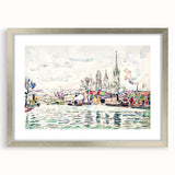 Modern Wall Art: River Scene Rouen by Paul Signac for Unique Decor