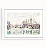 Modern Wall Art: River Scene Rouen by Paul Signac for Unique Decor