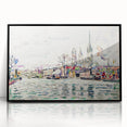 Modern Wall Art: River Scene Rouen by Paul Signac for Unique Decor