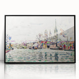 Modern Wall Art: River Scene Rouen by Paul Signac for Unique Decor
