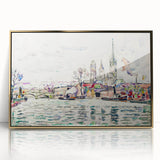 Modern Wall Art: River Scene Rouen by Paul Signac for Unique Decor