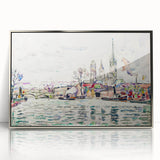 Modern Wall Art: River Scene Rouen by Paul Signac for Unique Decor