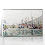 Modern Wall Art: River Scene Rouen by Paul Signac for Unique Decor