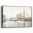 Modern Wall Art: River Scene Rouen by Paul Signac for Unique Decor