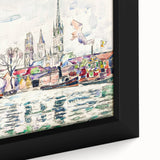 Modern Wall Art: River Scene Rouen by Paul Signac for Unique Decor