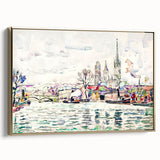 Modern Wall Art: River Scene Rouen by Paul Signac for Unique Decor