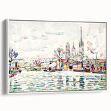 Modern Wall Art: River Scene Rouen by Paul Signac for Unique Decor