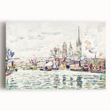 Modern Wall Art: River Scene Rouen by Paul Signac for Unique Decor
