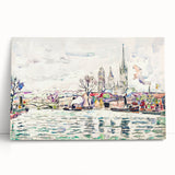 Modern Wall Art: River Scene Rouen by Paul Signac for Unique Decor