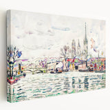Modern Wall Art: River Scene Rouen by Paul Signac for Unique Decor