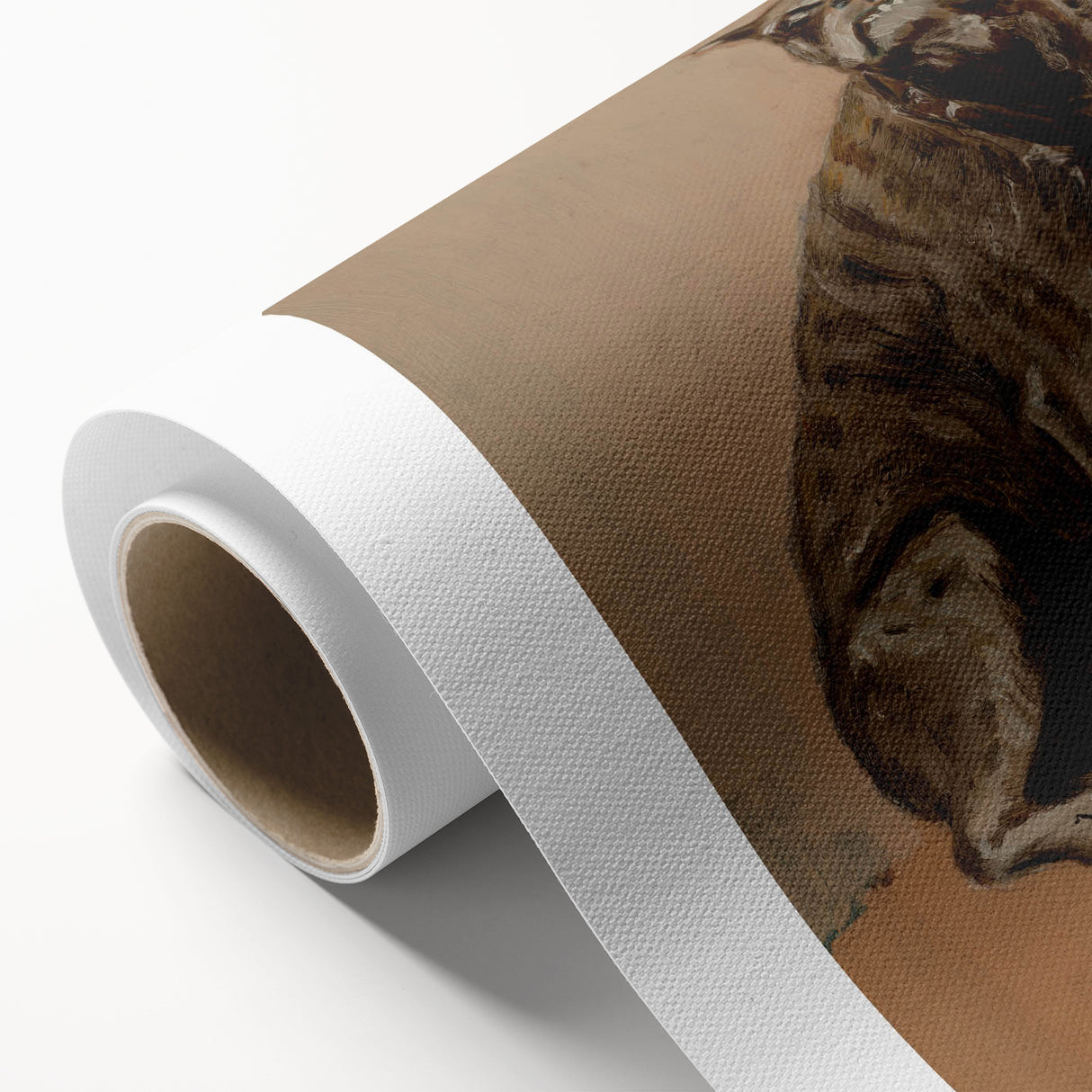 Modern Animal Portrait - Abstract Dog Art in Neutral Tones