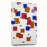 Modern Abstract Wall Art - Geometric Color Blocks Composition