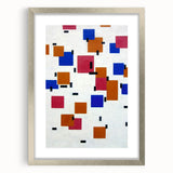 Modern Abstract Wall Art - Geometric Color Blocks Composition