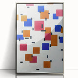 Modern Abstract Wall Art - Geometric Color Blocks Composition
