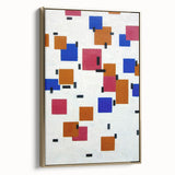 Modern Abstract Wall Art - Geometric Color Blocks Composition