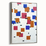 Modern Abstract Wall Art - Geometric Color Blocks Composition