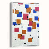 Modern Abstract Wall Art - Geometric Color Blocks Composition