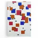 Modern Abstract Wall Art - Geometric Color Blocks Composition