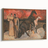 Modern Expressionist Art: Fire and Refugees by Cyprián Majerník