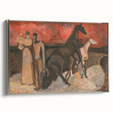 Modern Expressionist Art: Fire and Refugees by Cyprián Majerník