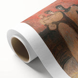 Modern Expressionist Art: Fire and Refugees by Cyprián Majerník