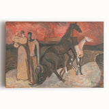 Modern Expressionist Art: Fire and Refugees by Cyprián Majerník