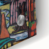 Modern Abstract Landscape Art - Bold Rocky Terrain Composition