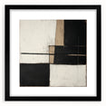 Abstract geometric frame with a sleek black mat, showcasing a minimalist design. Perfect for contemporary decor, it enhances any modern living space with its stylish elegance.
