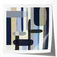 Modern Abstract Wall Art – Vertical Capsule Geometry