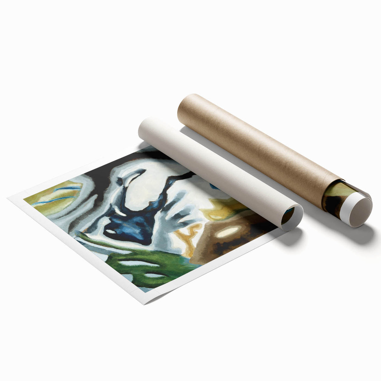 Modern Wall Art - Abstract Barnyard Fantasy - Contemporary Art Print