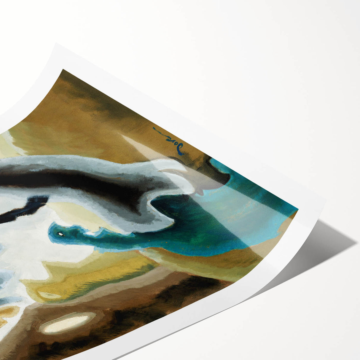 Modern Wall Art - Abstract Barnyard Fantasy - Contemporary Art Print