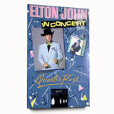 Retro Elton John Concert Poster - Vintage Prints & Wall Art
