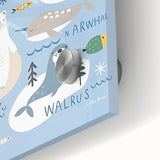 Kids Wall Art Prints - Arctic Animal Nursery Wall Art for Boys