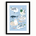 Kids Wall Art Prints - Arctic Animal Nursery Wall Art for Boys