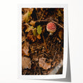 Extra large rolled print of a floral art with autumnal shades, ideal for art wall dining room or bathroom.