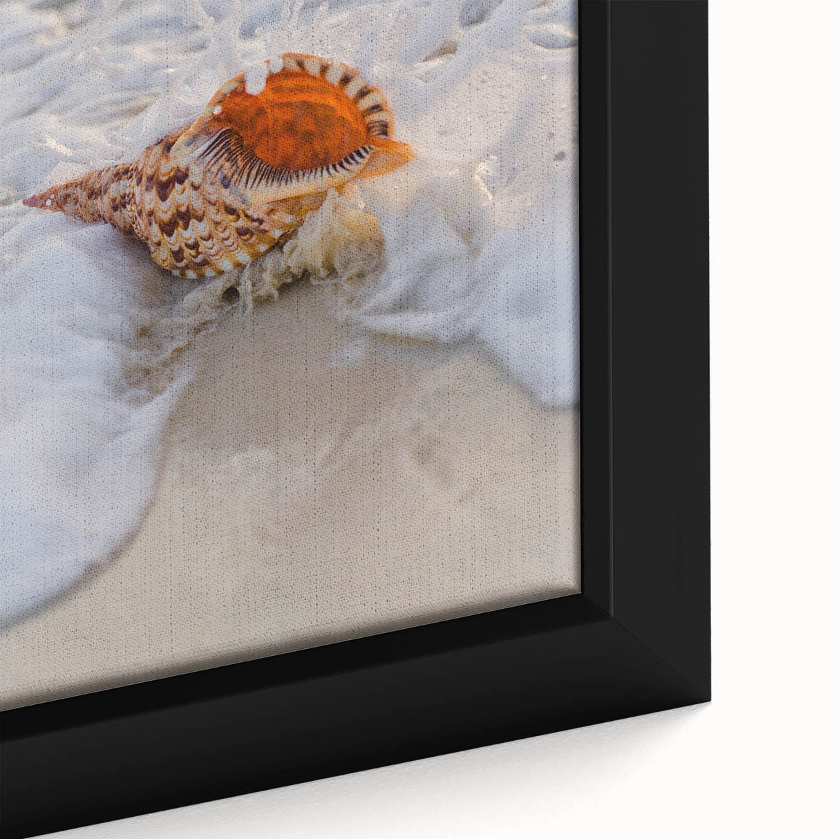Extra large framed canvas featuring textured, colorful art on a black background, ideal for living room decor.