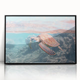 Large abstract wall art featuring swirling blue and gray tones on an acrylic print, suited for modern art wall decor.