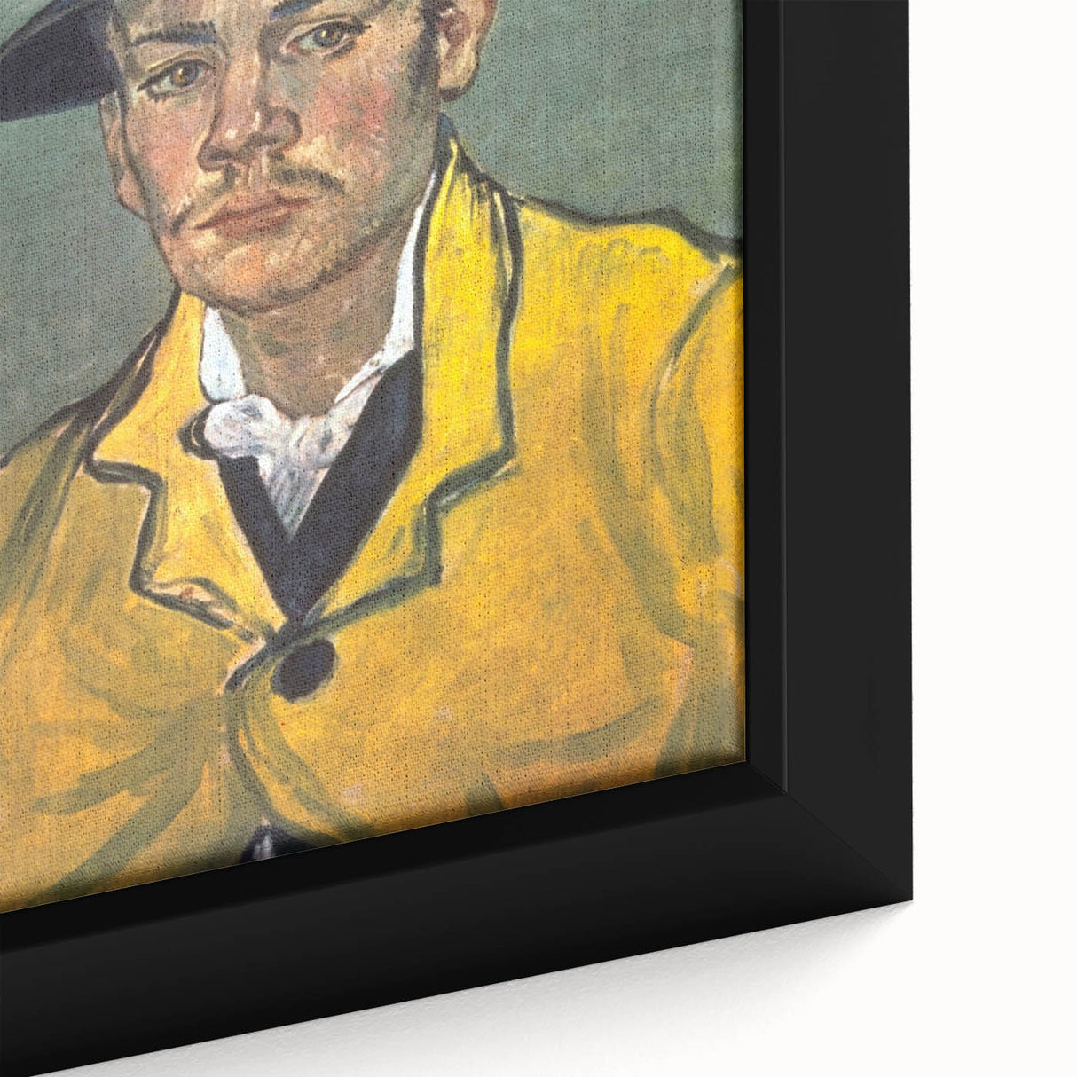 Extra large framed canvas depicting a close-up, textured interpretation of Van Gogh's style.