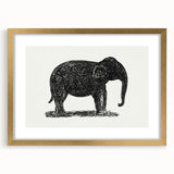 Minimalist Modern Elephant Art: Contemporary Wall Decor by Leo Gestel